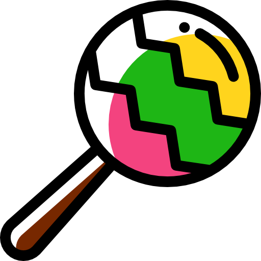 ガラガラ Detailed Rounded Color Omission icon