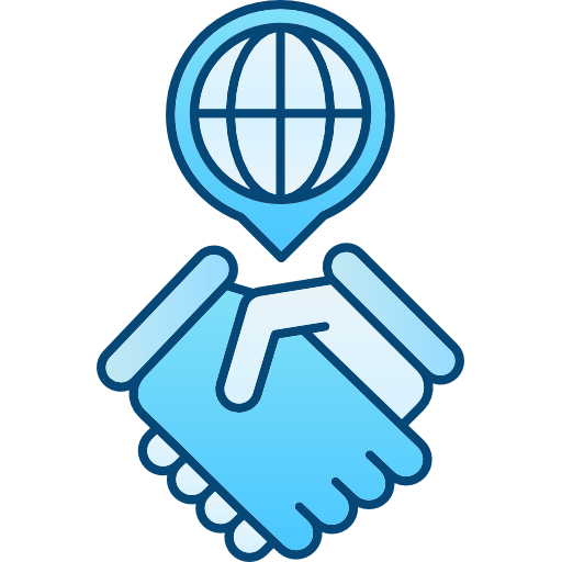 Agreement Cubydesign Blue icon