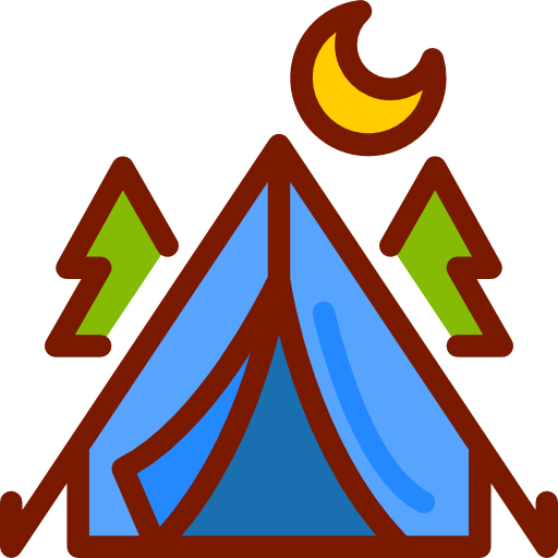 캠핑 텐트 Berkahicon Lineal Color icon