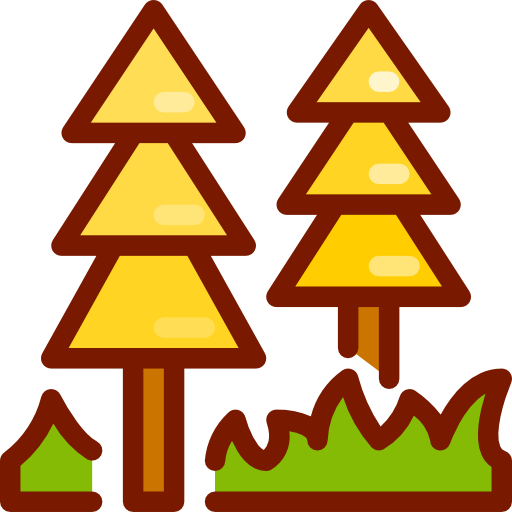 лес Berkahicon Lineal Color иконка