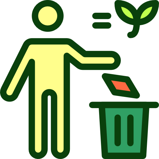 Throw trash Berkahicon Lineal Color icon
