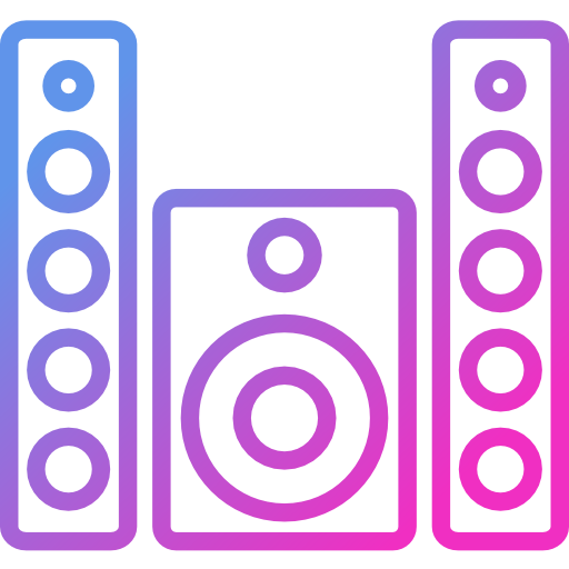 Speaker Cubydesign Gradient icon