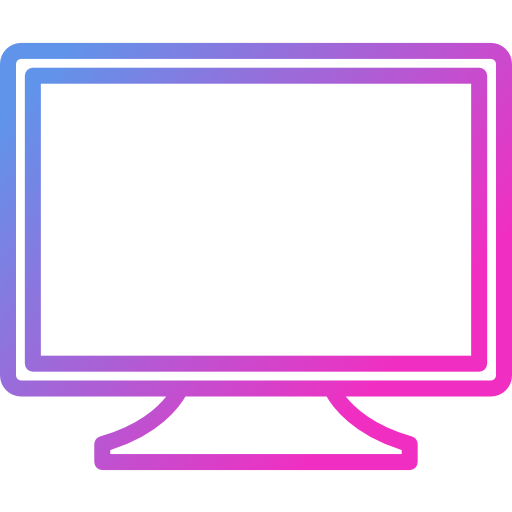 텔레비전 Cubydesign Gradient icon