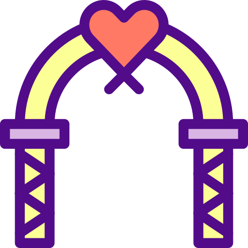 arco de casamento Berkahicon Lineal Color Ícone