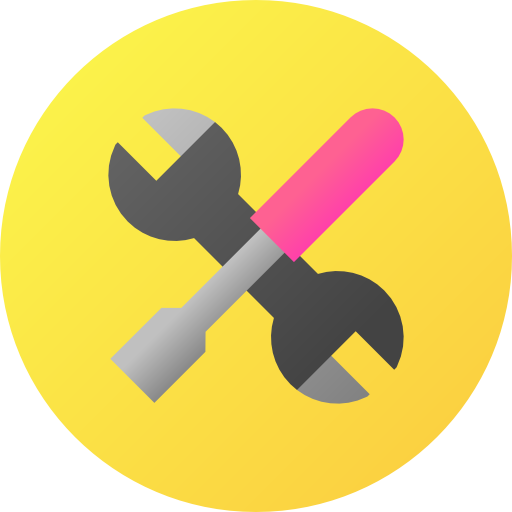 Tools Flat Circular Gradient icon
