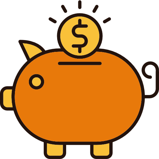 Piggy bank Cubydesign Lineal Color  icon