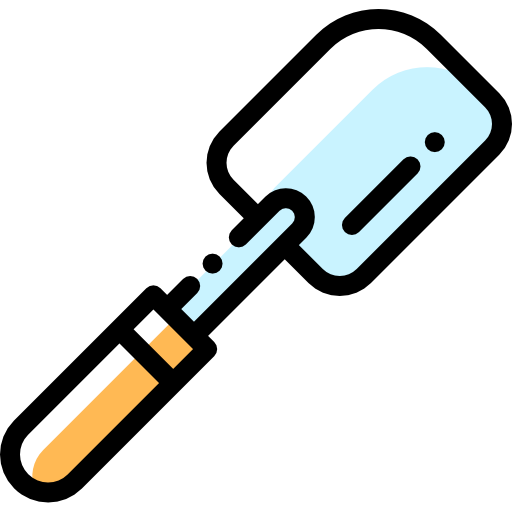 Spatula Detailed Rounded Color Omission icon