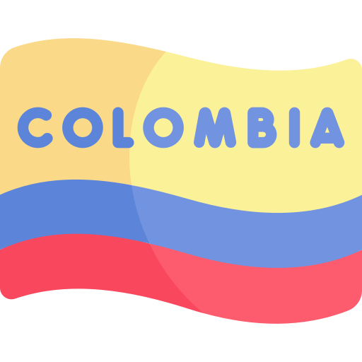 colombia Kawaii Flat icono