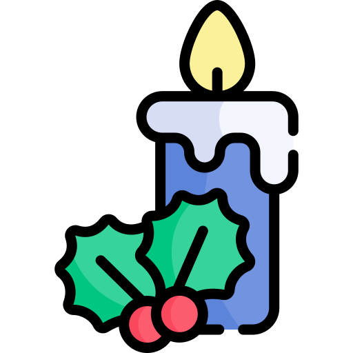 양초 Kawaii Lineal color icon