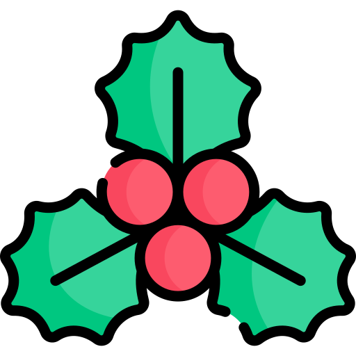 Mistletoe Kawaii Lineal color icon