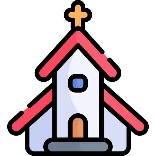 Church Kawaii Lineal color icon