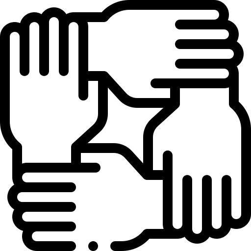 verbondenheid Detailed Rounded Lineal icoon