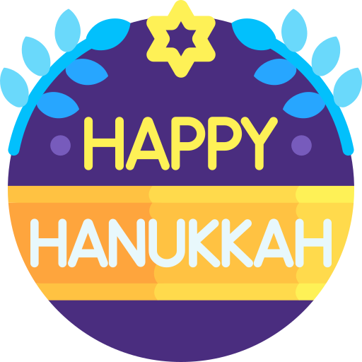 Hanukkah Detailed Flat Circular Flat icon
