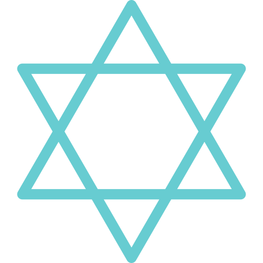 Star of david Basic Accent Lineal Color icon