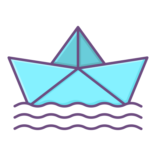 barco de papel Generic color lineal-color icono