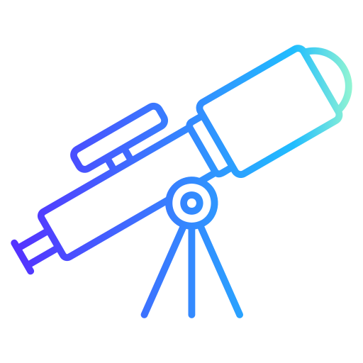 telescopio Generic gradient outline icona