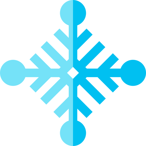 fiocco di neve Basic Straight Flat icona