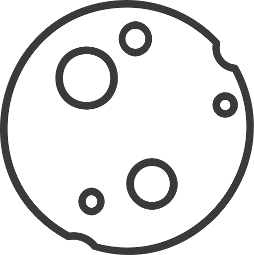 月 Generic outline icon