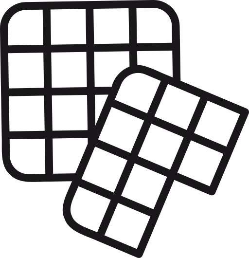 Waffle Generic outline icon