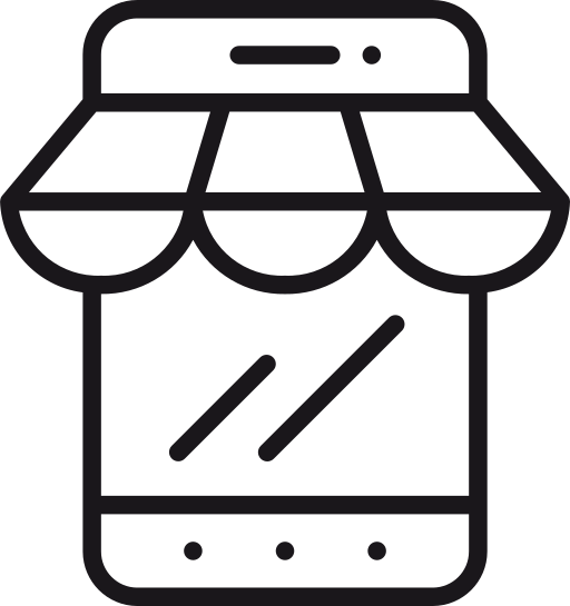 Online shopping Generic outline icon