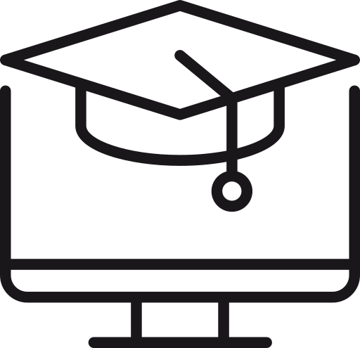 Online education Generic outline icon
