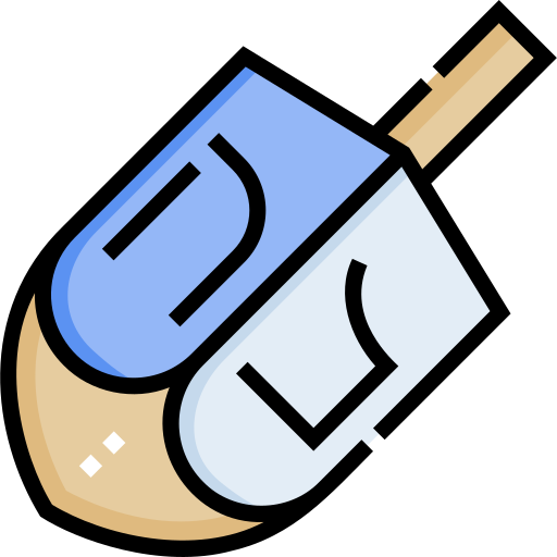 Dreidel Detailed Straight Lineal color icon