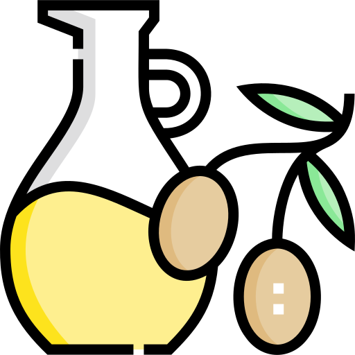 jarra de aceite Detailed Straight Lineal color icono