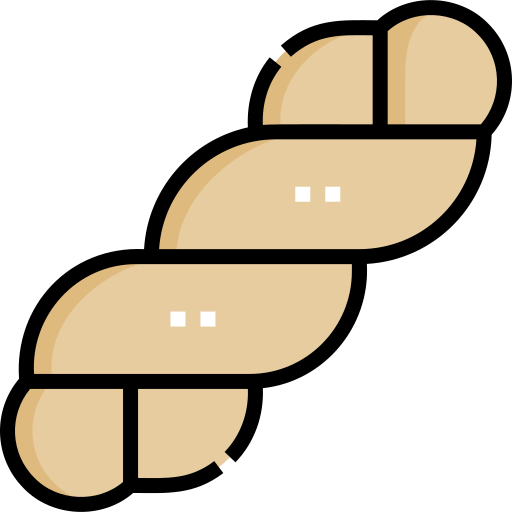 Challah Detailed Straight Lineal color icon