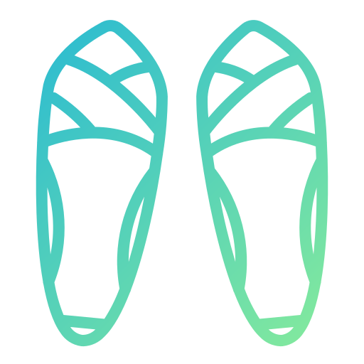 platte schoenen Generic gradient outline icoon