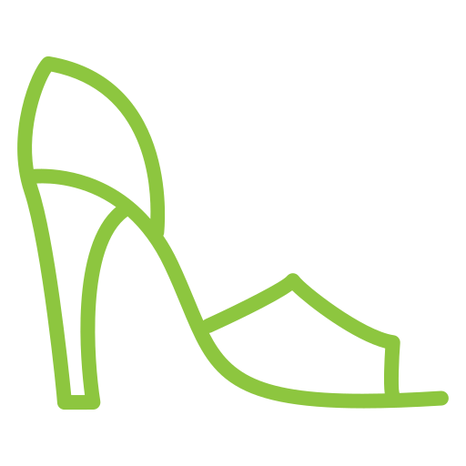 Высокие каблуки Generic color outline иконка