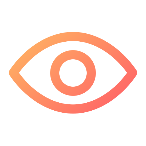 oog Generic gradient outline icoon