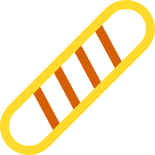 바게트 Basic Rounded Lineal Color icon