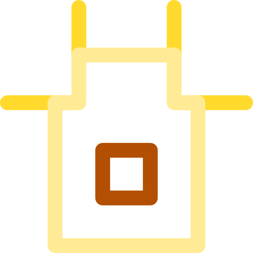 앞치마 Basic Rounded Lineal Color icon