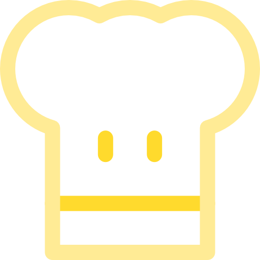 sombrero de cocinero Basic Rounded Lineal Color icono