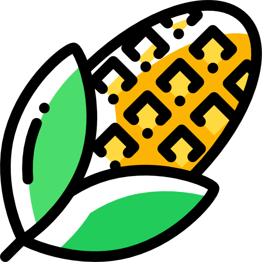 옥수수 Detailed Rounded Color Omission icon