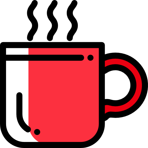 Coffee Detailed Rounded Color Omission icon