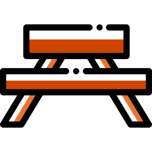 야외 테이블 Detailed Rounded Color Omission icon