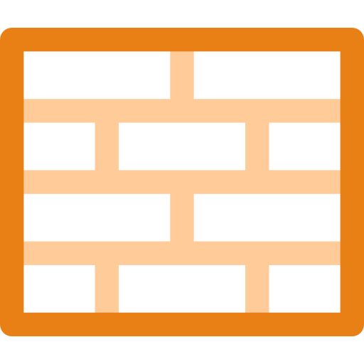 Brickwall Basic Rounded Lineal Color icon