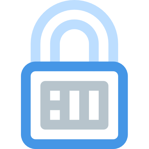 Padlock Basic Rounded Lineal Color icon