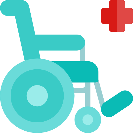 Инвалидное кресло Berkahicon Flat иконка