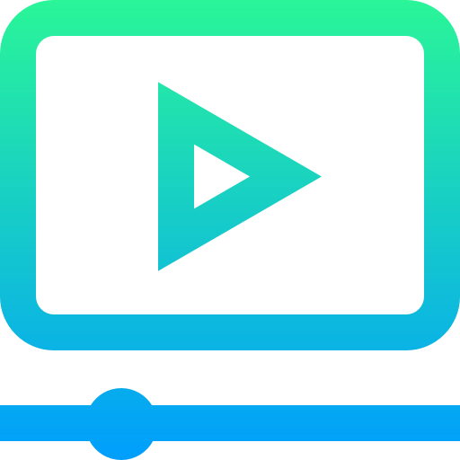 video marketing Super Basic Straight Gradient icono