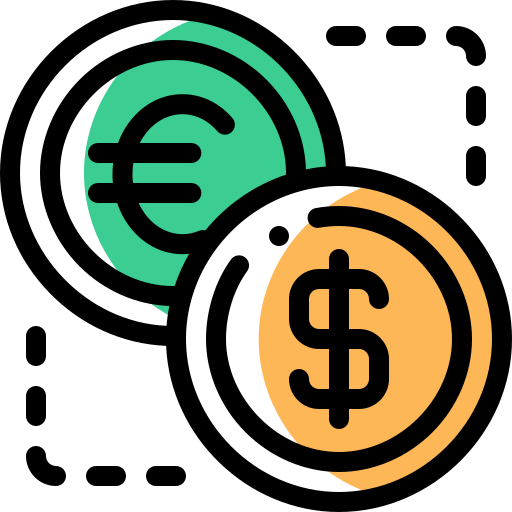 通貨 Detailed Rounded Color Omission icon