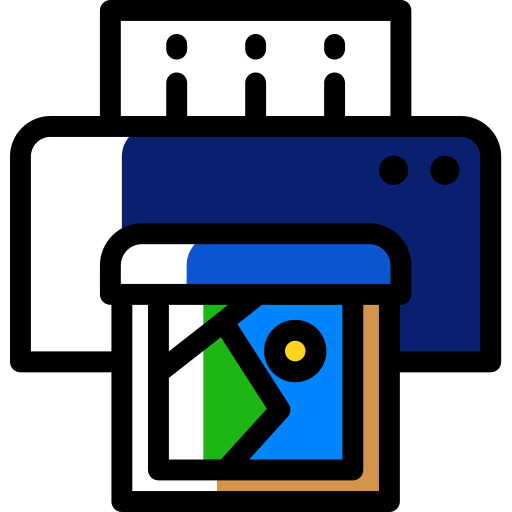 Photograph Detailed Rounded Color Omission icon