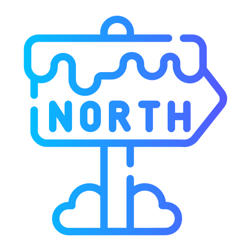 North pole Generic gradient outline icon