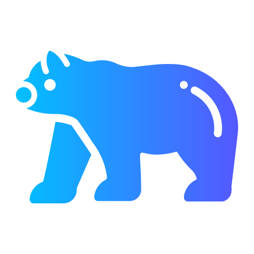Polar bear Generic gradient fill icon