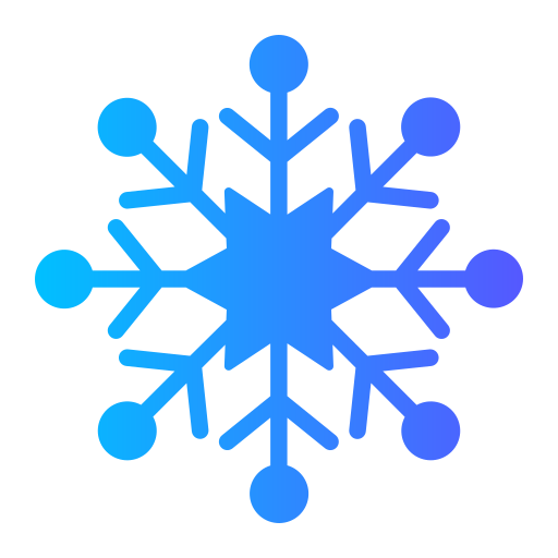 płatek śniegu Generic gradient fill ikona