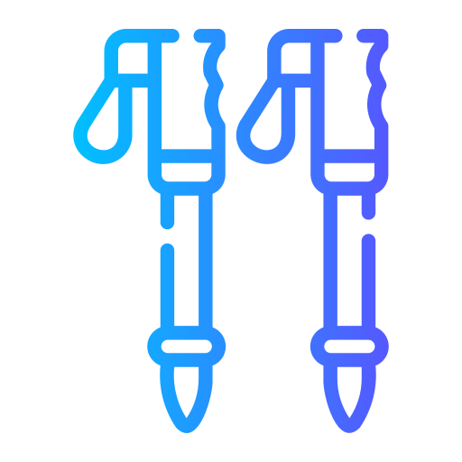 Трекинговая палка Generic gradient outline иконка