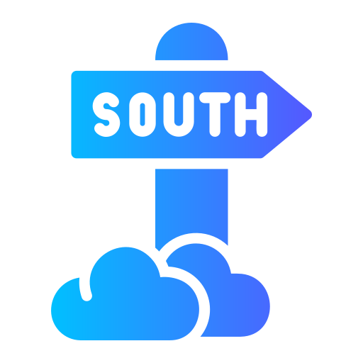 South pole Generic gradient fill icon