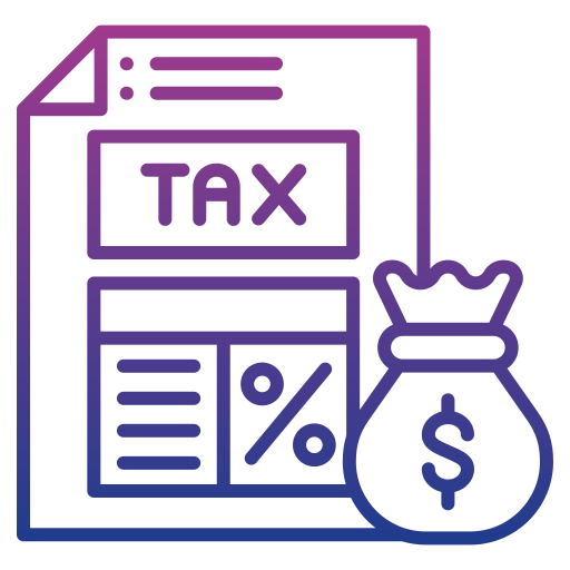 impuestos Generic gradient outline icono