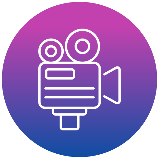 camara de cine Generic gradient fill icono